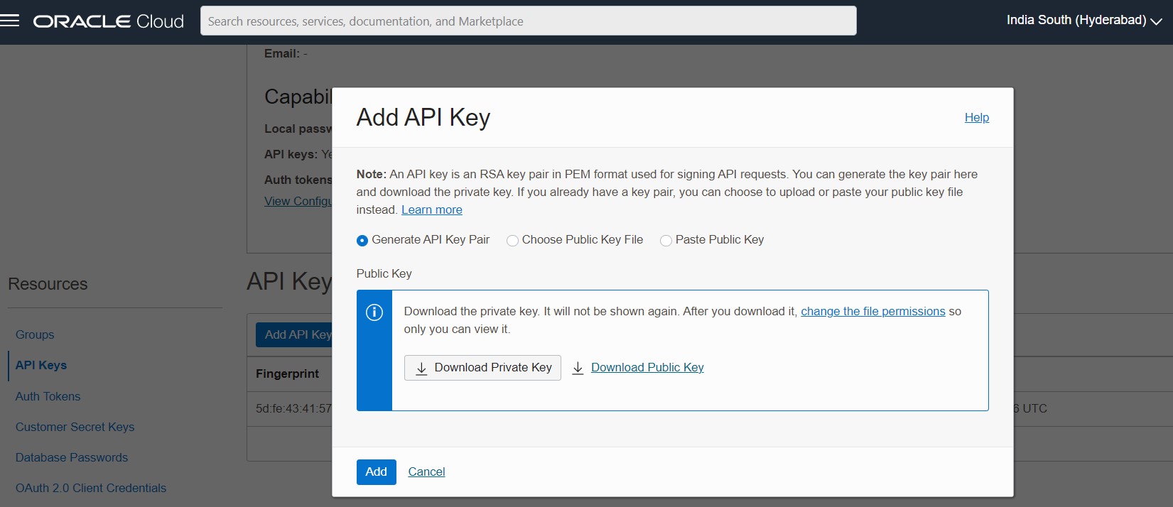 Configure Oracle OCI Command Line Interface (CLI) in Windows Oracleshare
